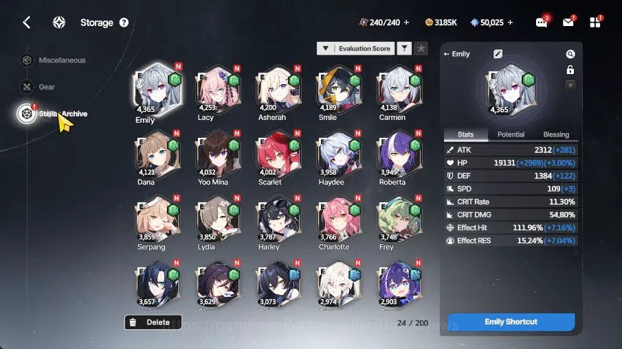 StarSavior Accounts Global Lv29|21 SSR(CharlotteSS3,LacyLB1,EmilyLB1,L image 12