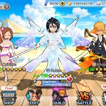 Bleach: Brave Souls Accounts High-End [GLOBAL]|57K Orb|Dream Team Ichigo,10th Aniv Rukia,Ichigo,SwimSuit26