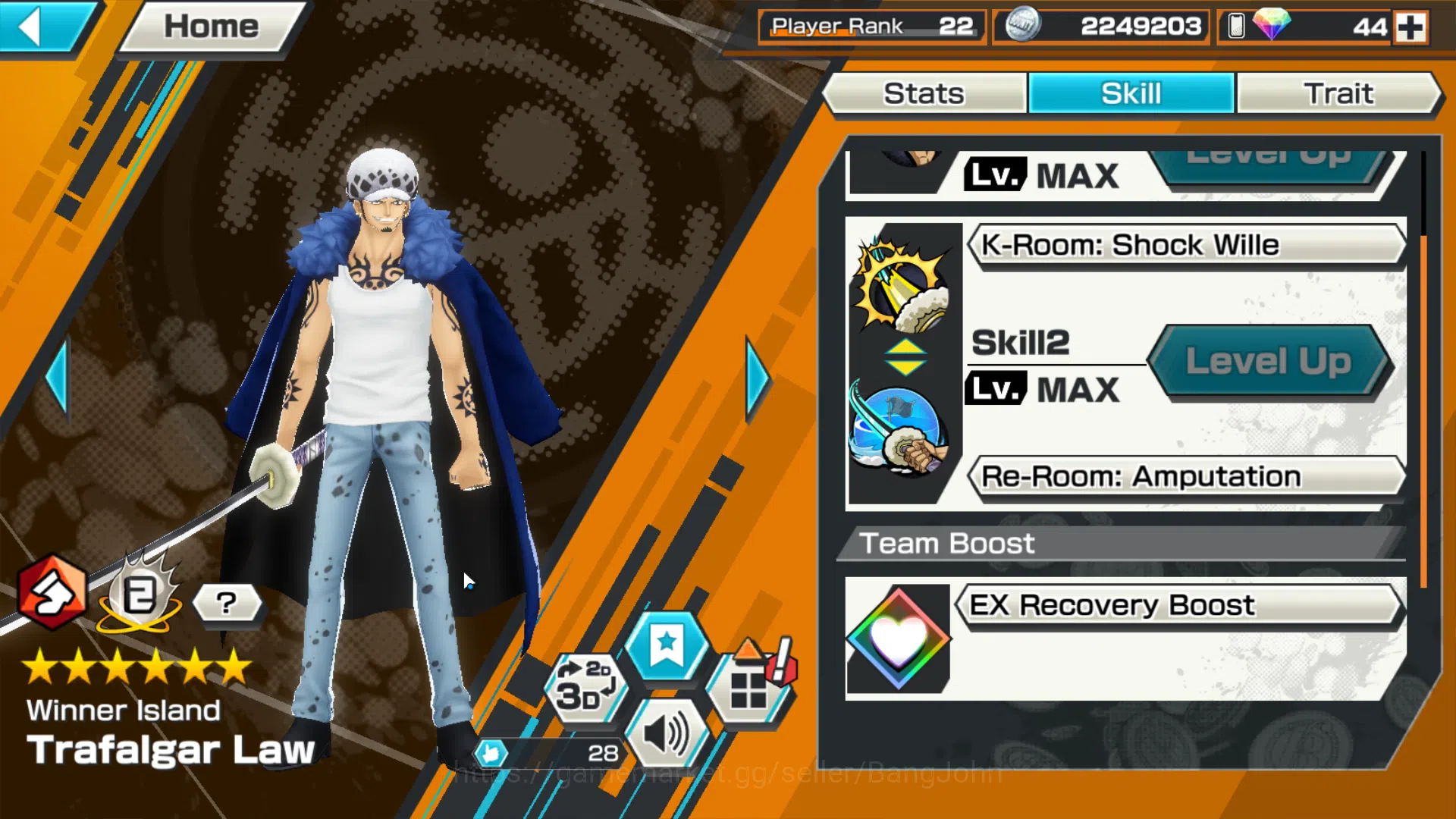 One Piece Bounty Rush Accounts Global | 3EX | 3MAX | Kuzan, Borsalino, MarshallD. image 11