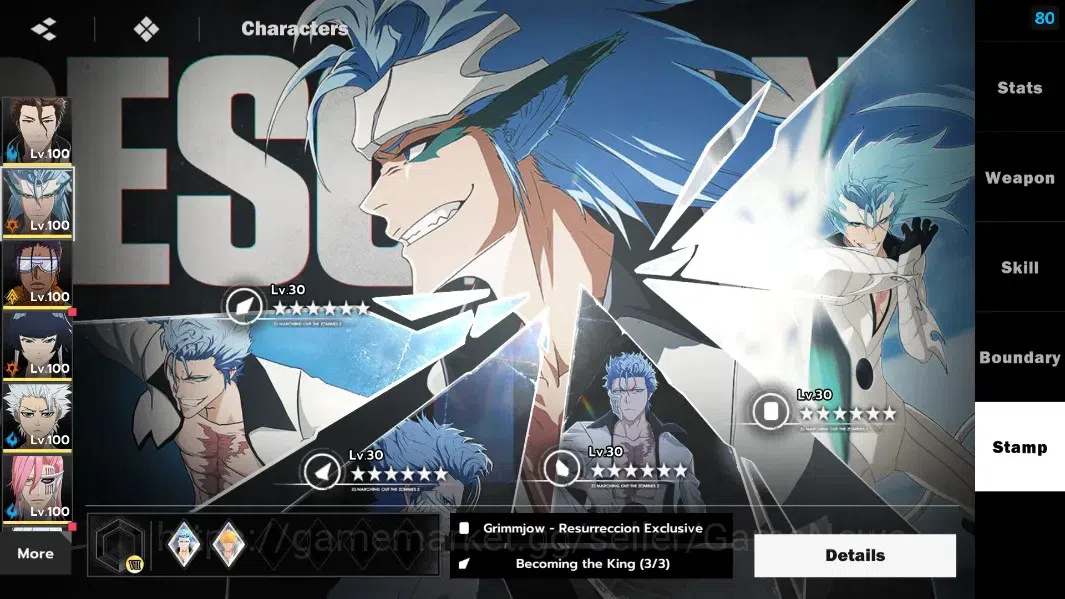 BLEACH: Soul Resonance Accounts NuverseSEA|LV 79|15 SSR[AizenB6,GrimmB2,ToshiroB1, image 11
