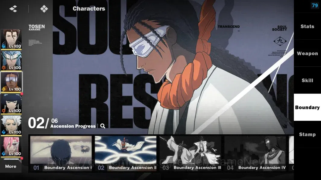 BLEACH: Soul Resonance Accounts NuverseSEA|LV 79|15 SSR[AizenB6,GrimmB2,ToshiroB1, image 14