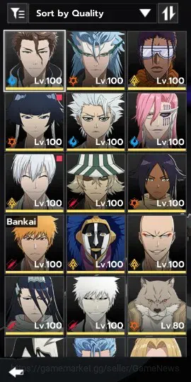 BLEACH: Soul Resonance Accounts NuverseSEA|LV 79|15 SSR[AizenB6,GrimmB2,ToshiroB1, image 2