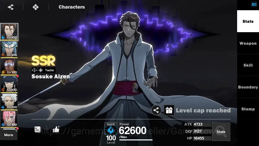 BLEACH: Soul Resonance Accounts NuverseSEA|LV 79|15 SSR[AizenB6,GrimmB2,ToshiroB1, image 4