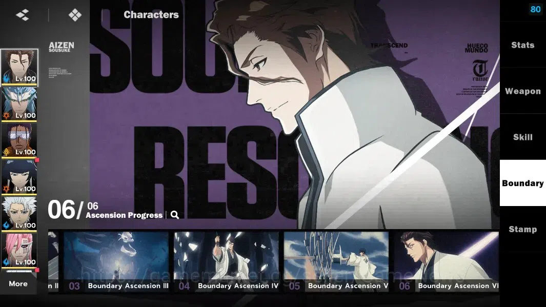 BLEACH: Soul Resonance Accounts NuverseSEA|LV 79|15 SSR[AizenB6,GrimmB2,ToshiroB1, image 6