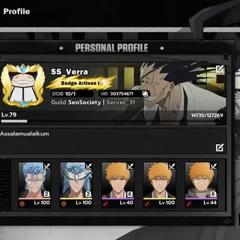 BLEACH: Soul Resonance Accounts NuverseSEA|LV 79|15 SSR[AizenB6,GrimmB2,ToshiroB1, image 1
