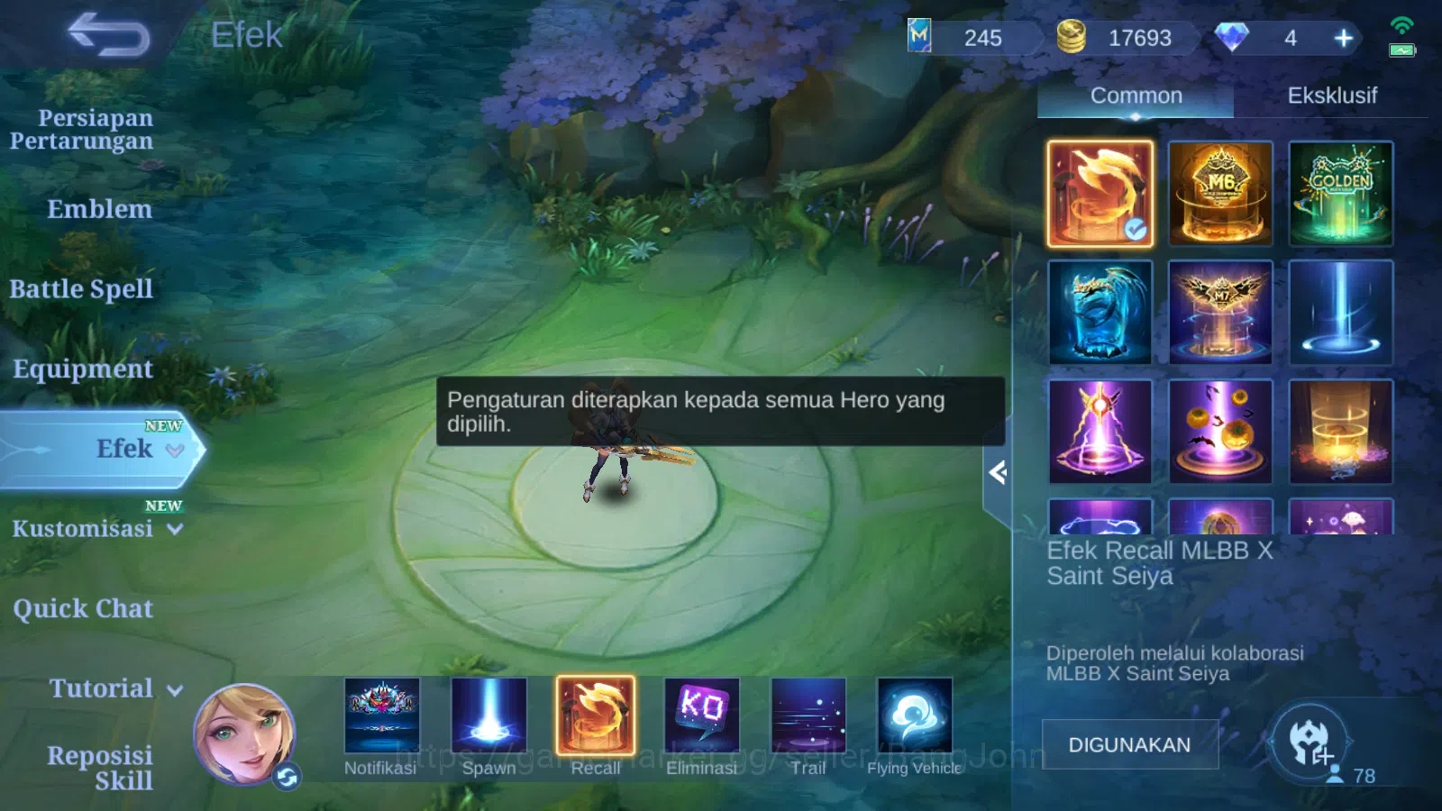 Mobile Legends: Bang Bang Accounts Hero 78 | Skin 194 | Luckybox Johnson | Annual Hay image 12