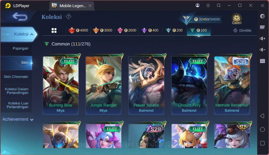Mobile Legends: Bang Bang Accounts GLOBAL|Hero 100|Skin 162|Kof Karina,TRF Roger,Ligh image 12