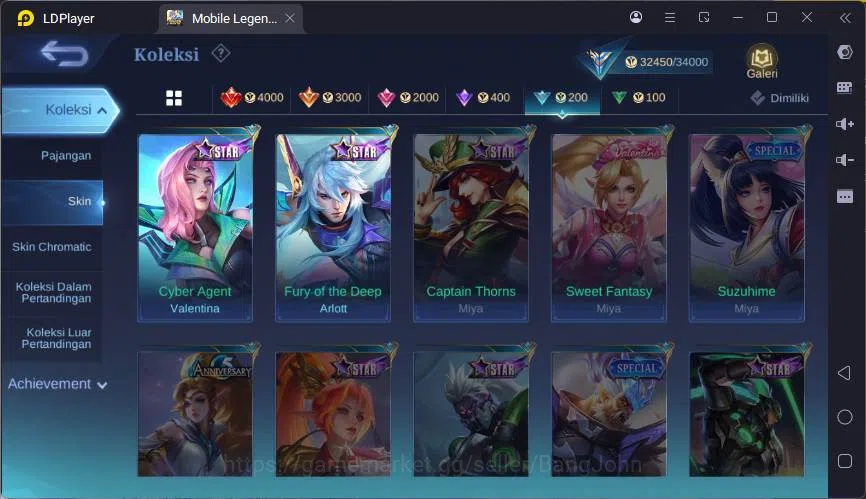 Mobile Legends: Bang Bang Accounts GLOBAL|Hero 100|Skin 162|Kof Karina,TRF Roger,Ligh image 13
