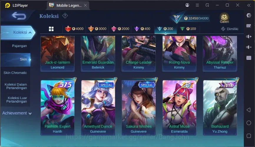Mobile Legends: Bang Bang Accounts GLOBAL|Hero 100|Skin 162|Kof Karina,TRF Roger,Ligh image 14
