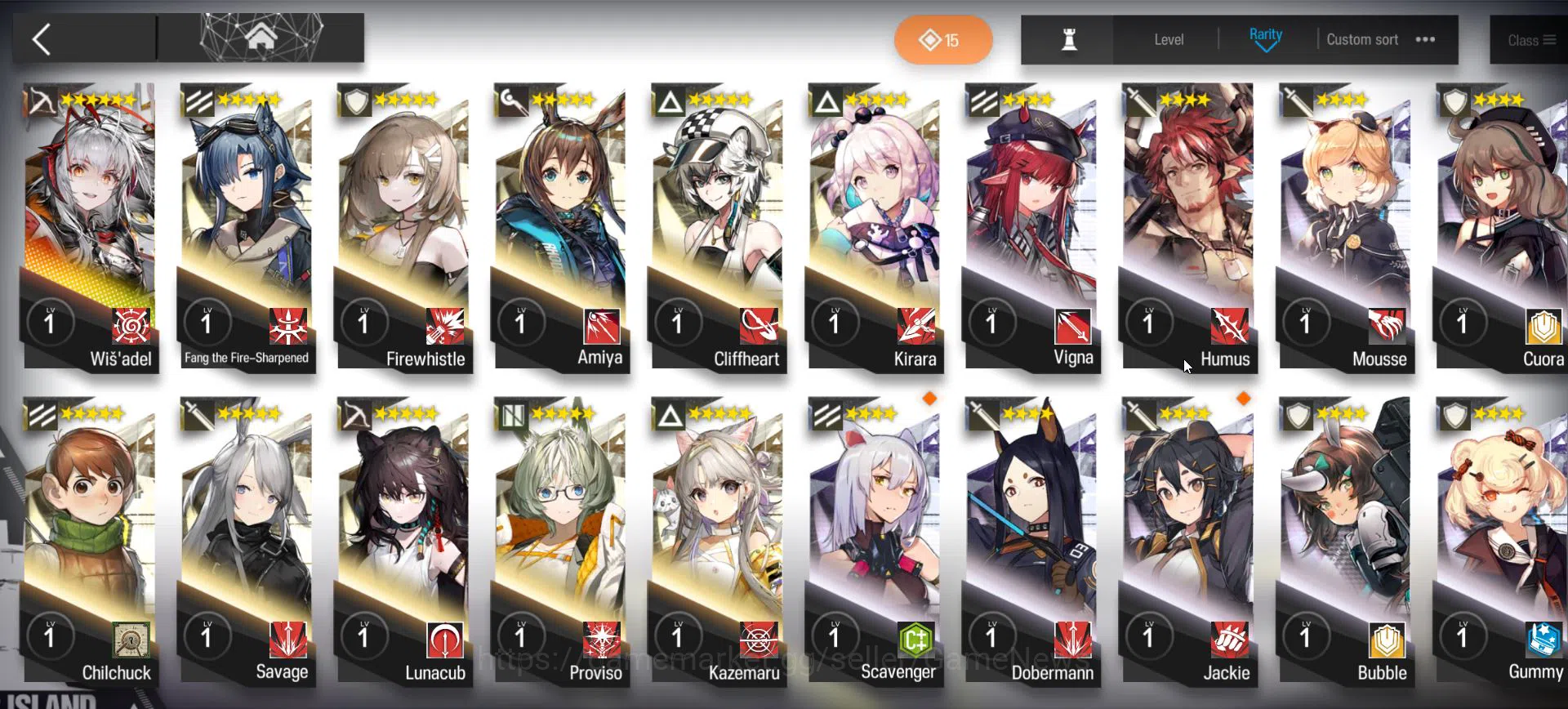 Arknights Accounts Lv 23|52 OP + 1 Skin| Starter | Wis'adel + 73020 O image 4