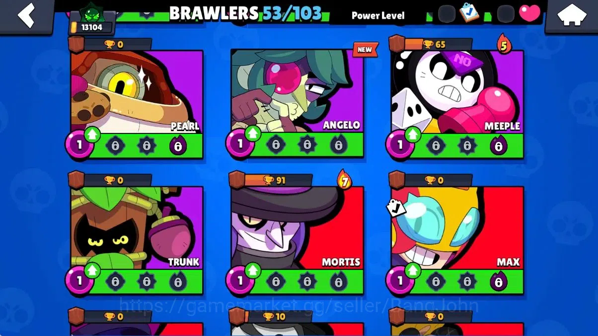 Brawl Stars Accounts Android | 13104 Thropy|53 Brawler|10 Max Lv|5 Hype image 12