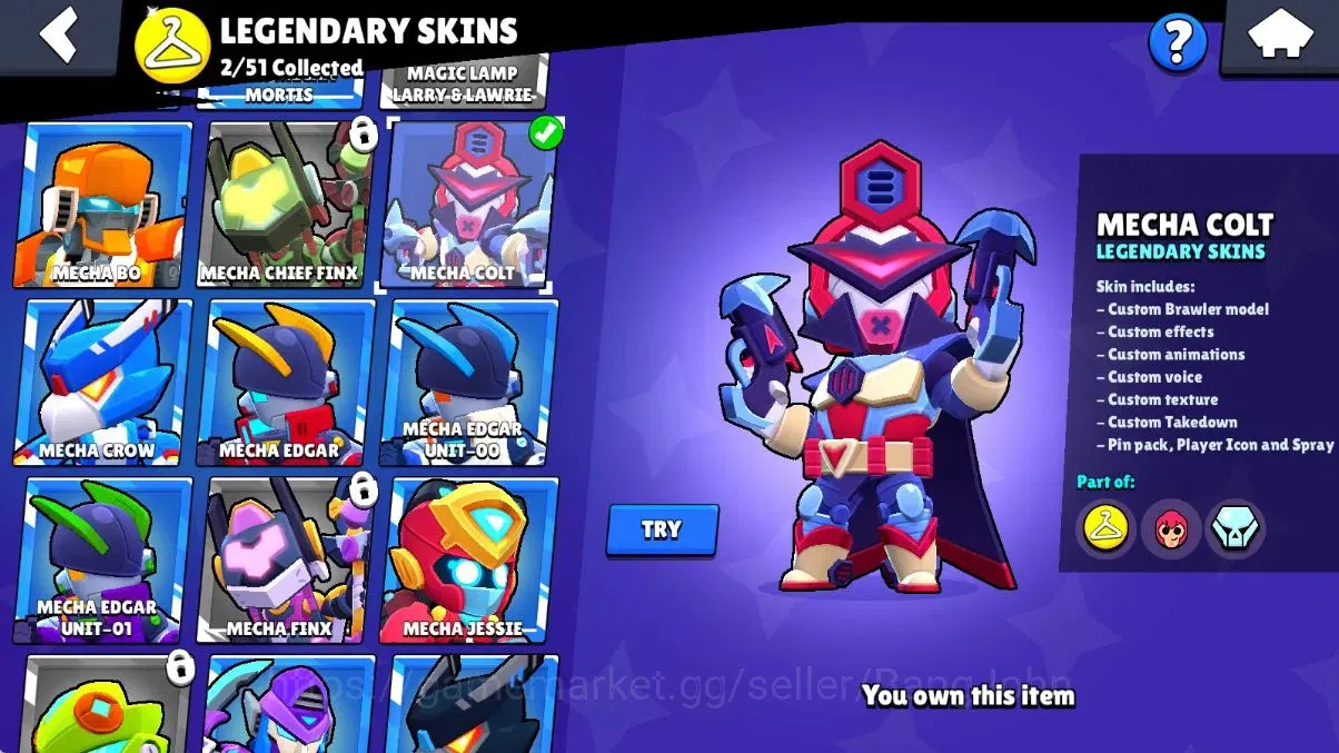 Brawl Stars Accounts Android | 13104 Thropy|53 Brawler|10 Max Lv|5 Hype image 18