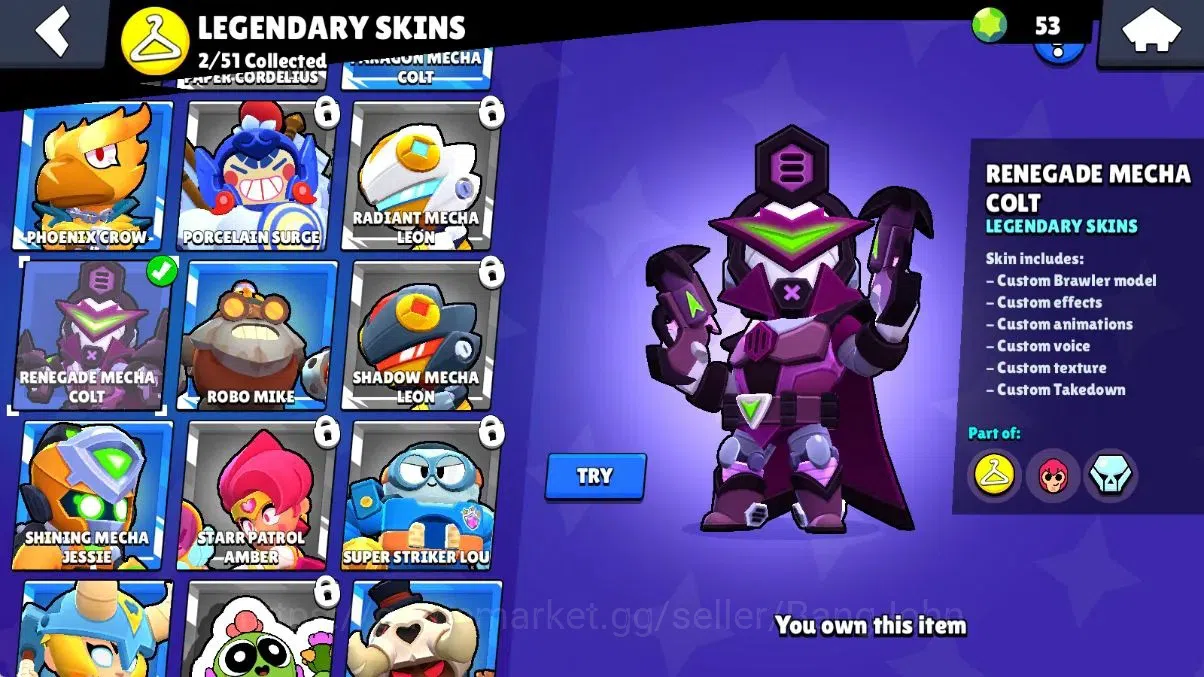 Brawl Stars Accounts Android | 13104 Thropy|53 Brawler|10 Max Lv|5 Hype image 19