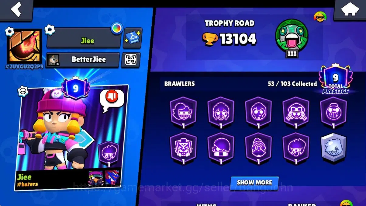 Brawl Stars Accounts Android | 13104 Thropy|53 Brawler|10 Max Lv|5 Hype image 2