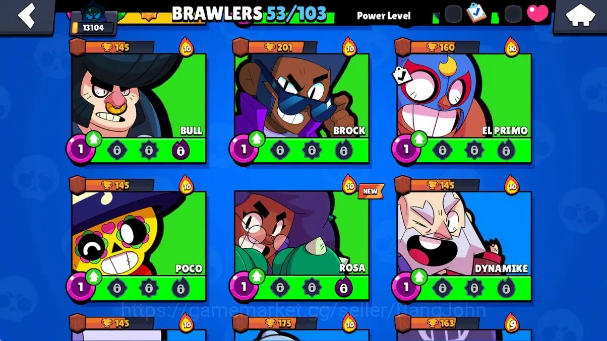 Brawl Stars Accounts Android | 13104 Thropy|53 Brawler|10 Max Lv|5 Hype image 7