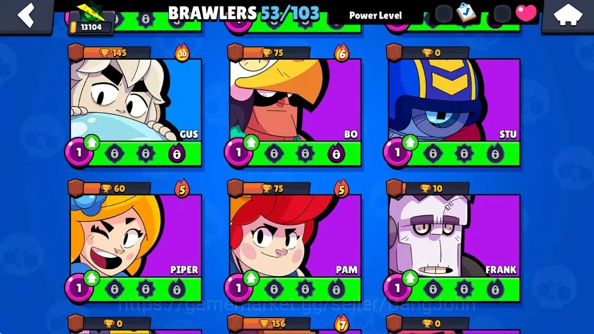 Brawl Stars Accounts Android | 13104 Thropy|53 Brawler|10 Max Lv|5 Hype image 9