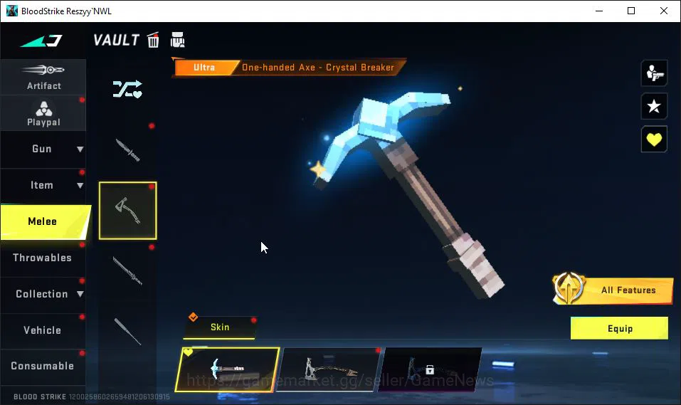 Blood Strike Accounts ASIA|EVO UMP45-Forsaken Lv5|9 ETERNAL|3 Collab BLE image 11