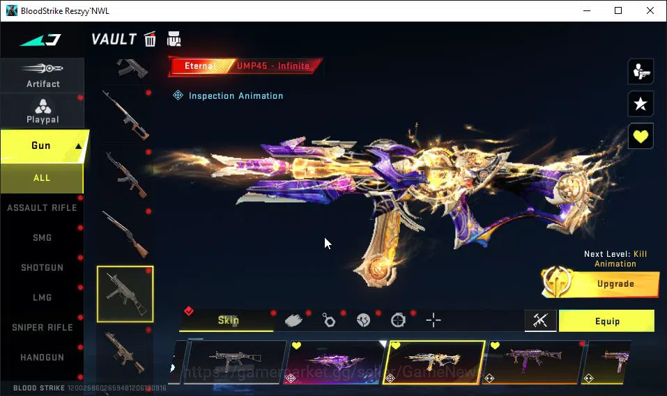 Blood Strike Accounts ASIA|EVO UMP45-Forsaken Lv5|9 ETERNAL|3 Collab BLE image 13