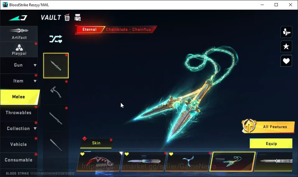 Blood Strike Accounts ASIA|EVO UMP45-Forsaken Lv5|9 ETERNAL|3 Collab BLE image 6