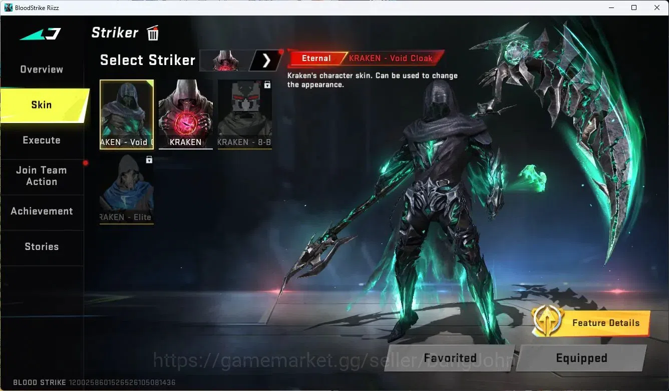 Blood Strike Accounts ASIA |ETERNAL=KRAKEN|ULTRA SCYTHE|LIMITED=AR97,|UL image 3