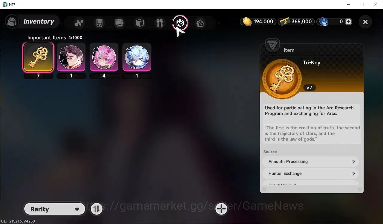 Neverness to Everness Accounts Global NA|HL 3|2 S Class|1 Limited (Shinku)+(Hathor)+1 S-Class Selectr Box|Select ON|Overcast 10