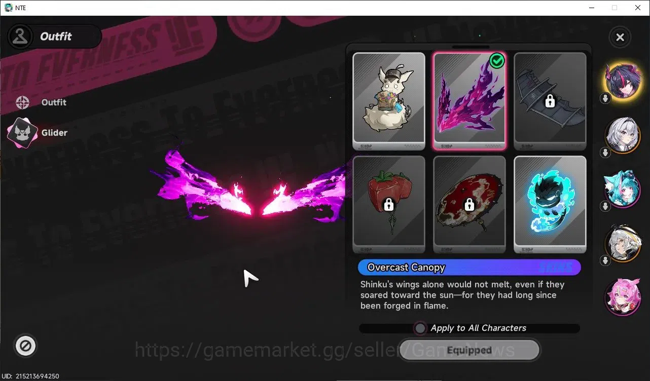 Neverness to Everness Accounts Global NA|HL 3|2 S Class|1 Limited (Shinku)+(Hathor)+1 S-Class Selectr Box|Select ON|Overcast 3
