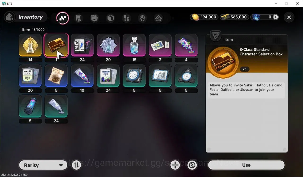 Neverness to Everness Accounts Global NA|HL 3|2 S Class|1 Limited (Shinku)+(Hathor)+1 S-Class Selectr Box|Select ON|Overcast 8