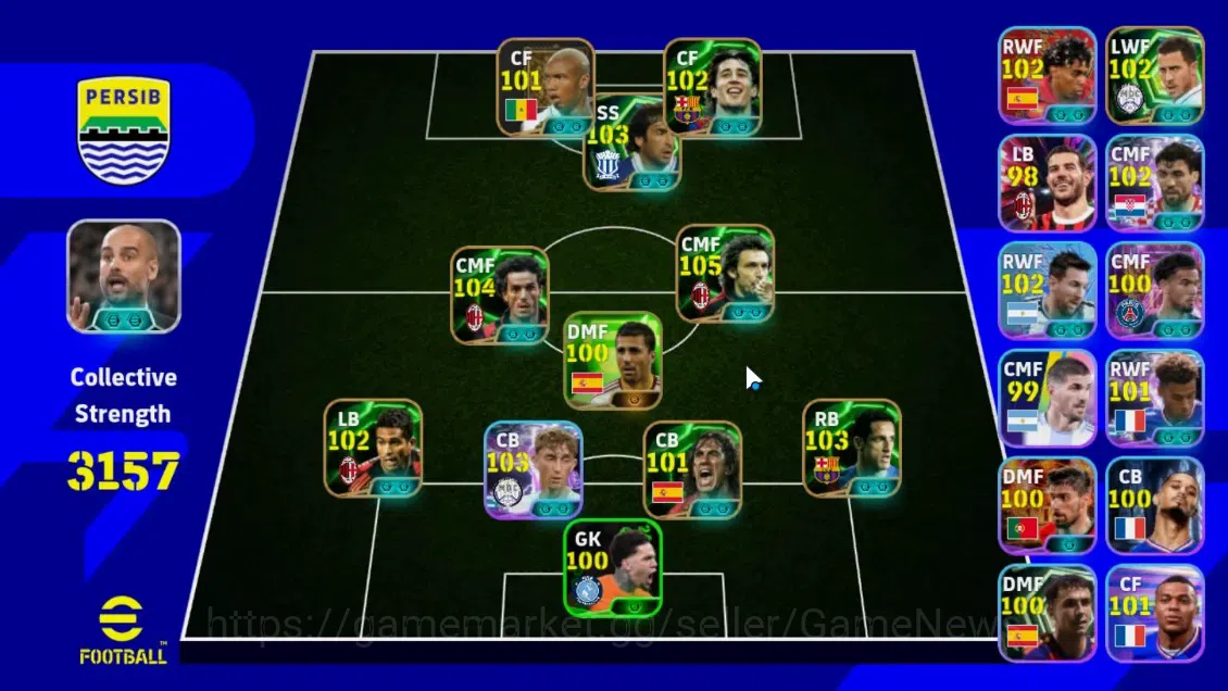eFootball Accounts Legends & Iconic Players Android|11Epic Andrea Pirlo,Roberto Donadoni,Belletti,Raul,Bojan 1