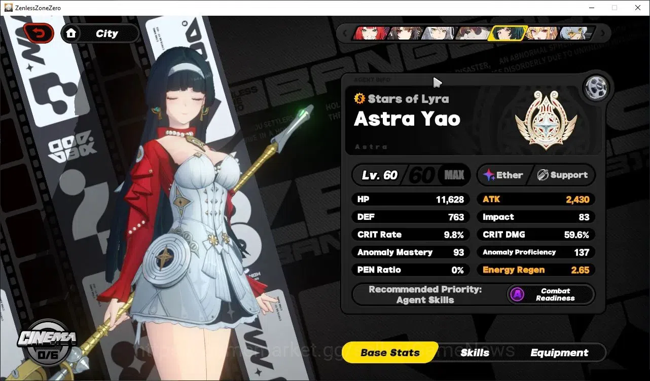 Zenless Zone Zero Accounts Starter ASIA|IK 56|S3 Prolog|4,2K PolyCh|8 LMT 15