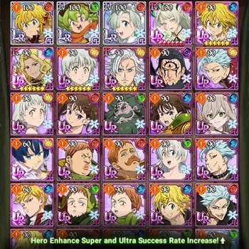 The Seven Deadly Sins: Grand Cross Accounts Starter Global|1.05M Power|1350+ Diamonds| Starter