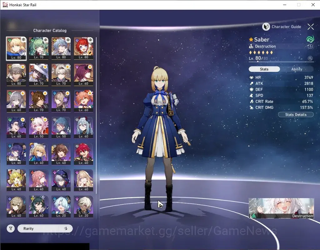 Honkai Star Rail Accounts Others Asia|TL 64|7 Limited|[Firefly]+Sign,Huohuo,The Dahlia,Sunday,Saber,Tribbie,Kafka|MC 4