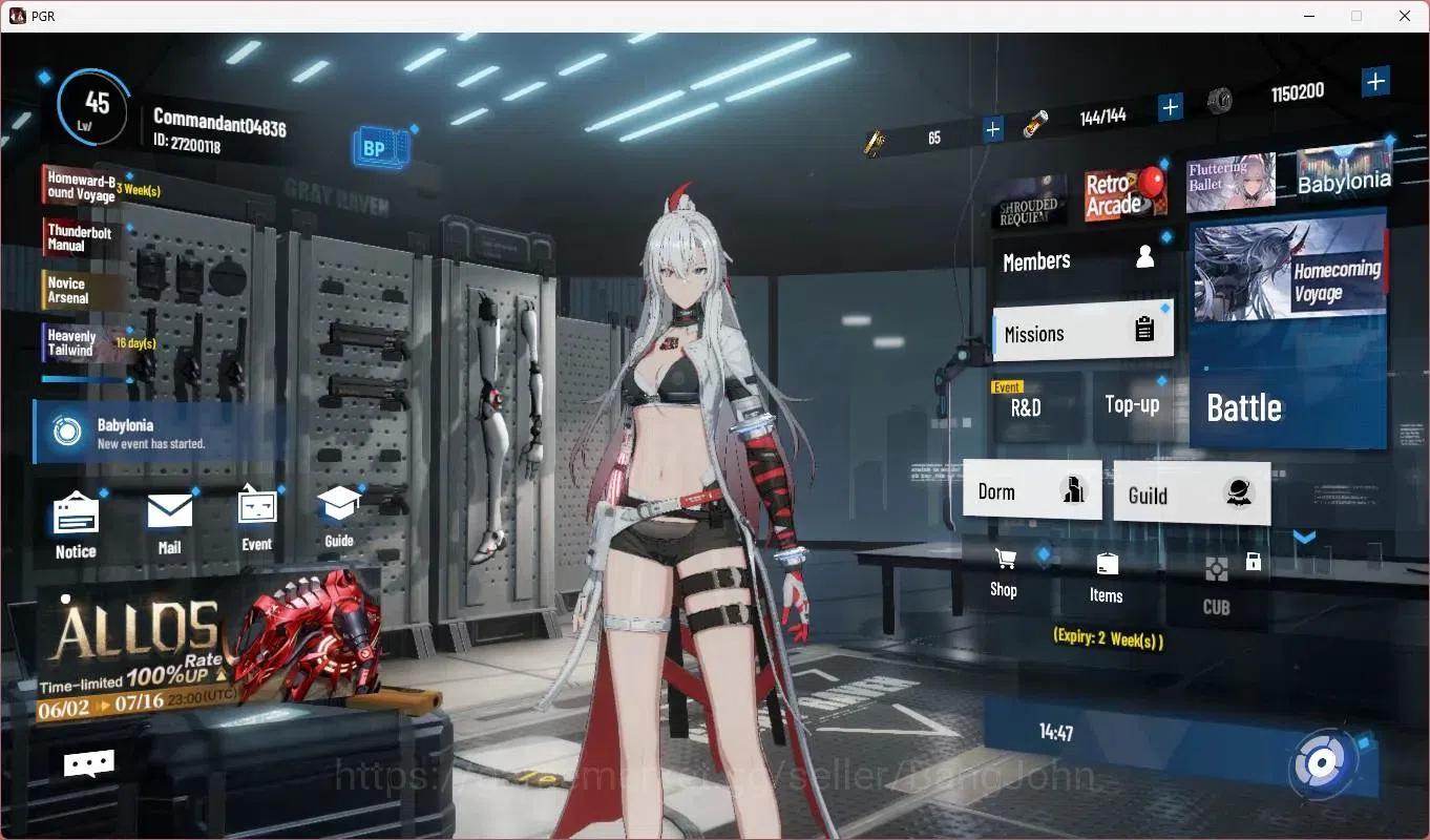 Punishing: Gray Raven Accounts Mid-Game ASIA | L45 | S Lucia CW Lv80+Sign , S Bianca C Lv69, S No.21 Feral Lv41 | BC 65 2