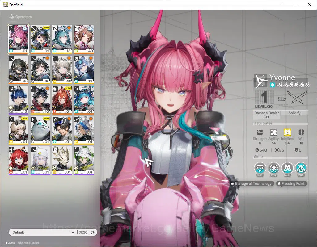 Arknights: Endfield Accounts ASIA|Lv 49|SSR 5 (2Limit)+6(*6WP)|Yvone,Tangtang,L image 1