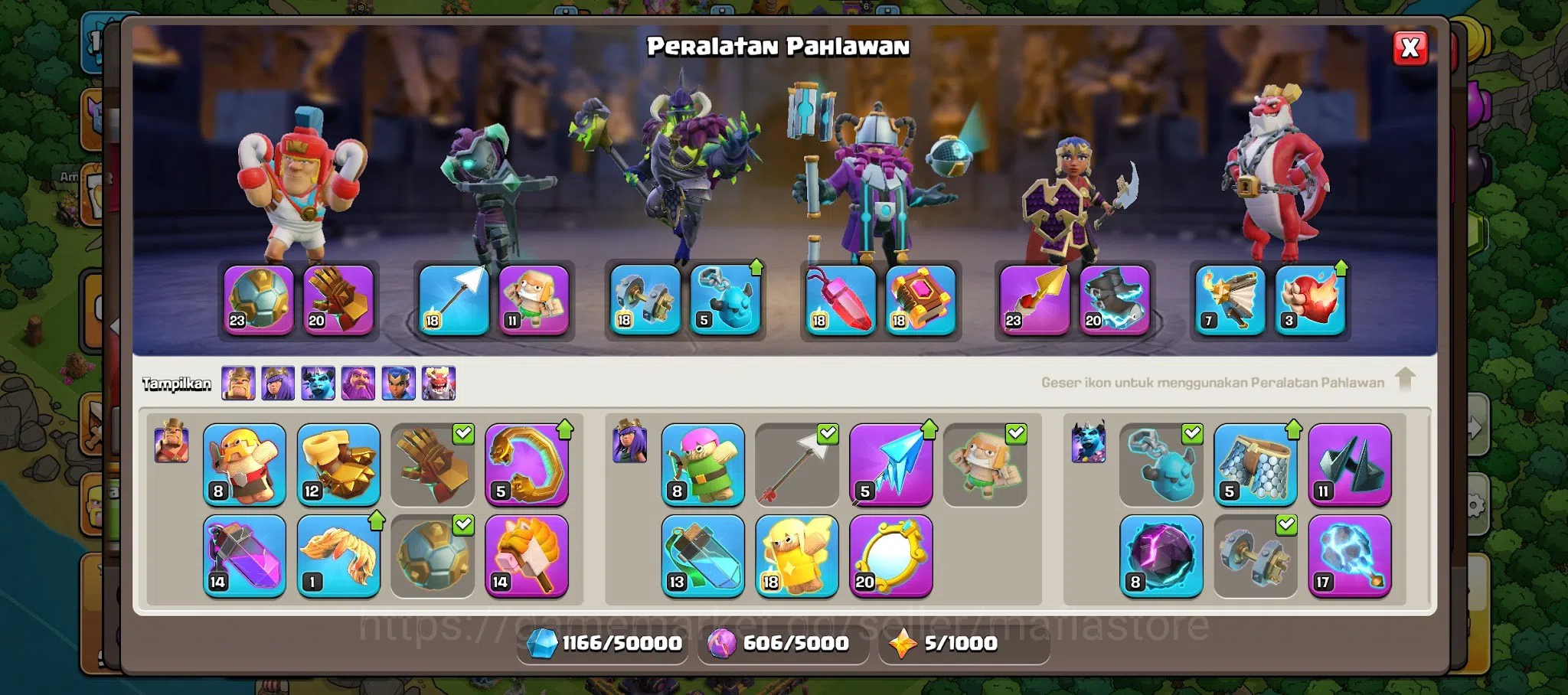 Clash of Clans Accounts TH14 Max AQ L90 & GW L65, RC L34, Clan Capital PEK image 15