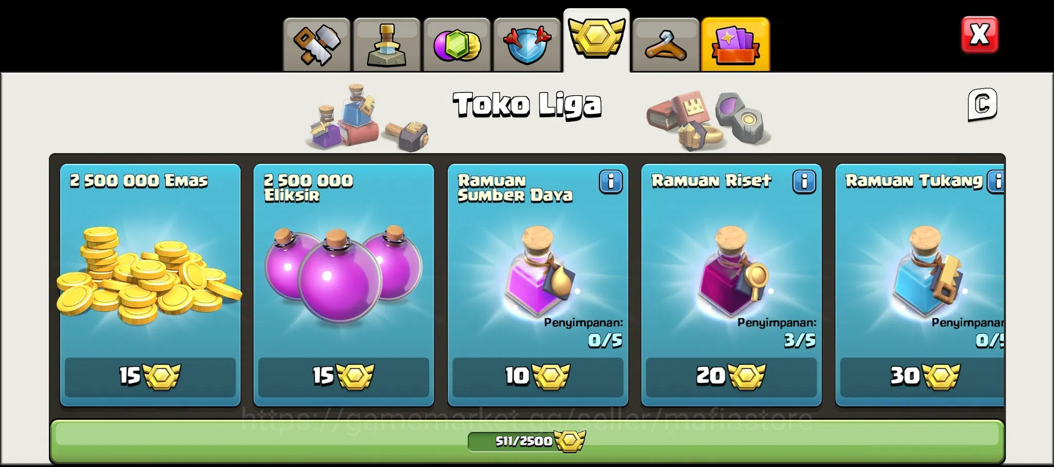 Clash of Clans Accounts TH14 Max AQ L90 & GW L65, RC L34, Clan Capital PEK image 18