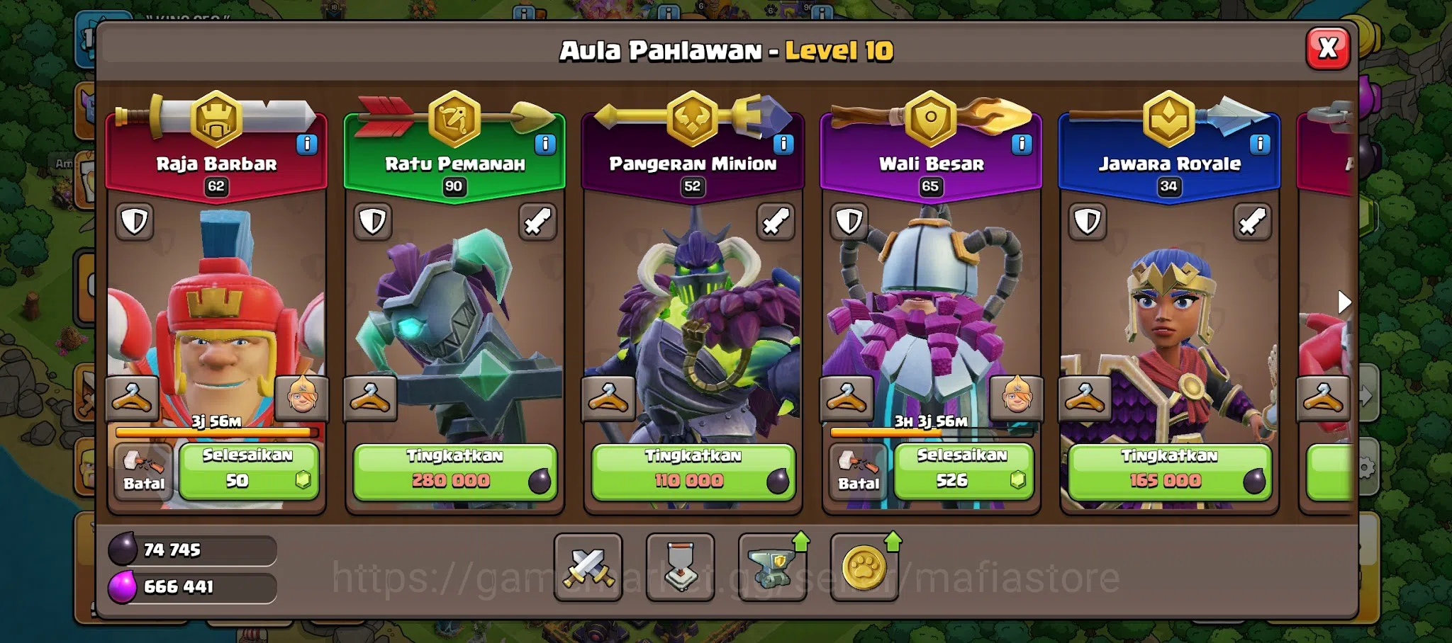 Clash of Clans Accounts TH14 Max AQ L90 & GW L65, RC L34, Clan Capital PEK image 7