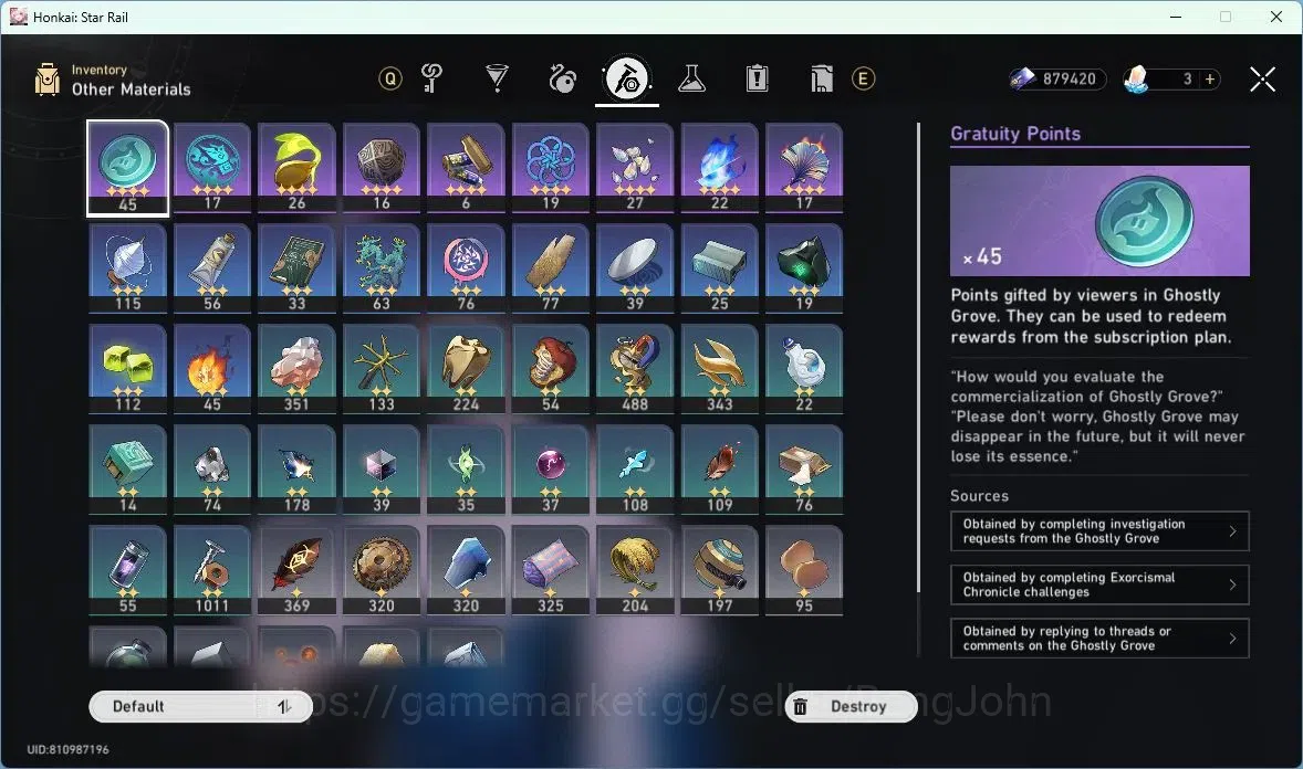 Honkai Star Rail Accounts ASIA | TL 70 | Castorice, Hyacine, Blade, Robin, D image 5