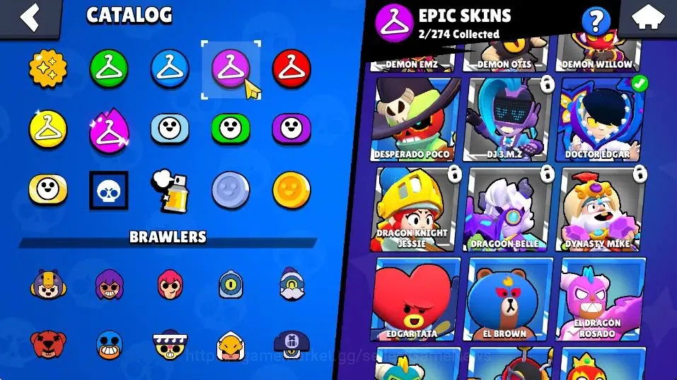 Brawl Stars Accounts 1009 Trophy, 15 Brawlers, 2 Max Lvl. Has 2 Epic Sk image 11