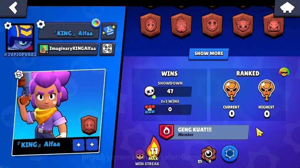 Brawl Stars Accounts 1009 Trophy, 15 Brawlers, 2 Max Lvl. Has 2 Epic Sk image 3
