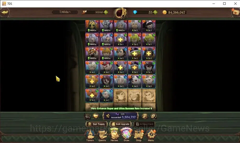 The Seven Deadly Sins: Grand Cross Accounts Endgame Global|3,2M CC|2 LR+6 UR+Collab 10