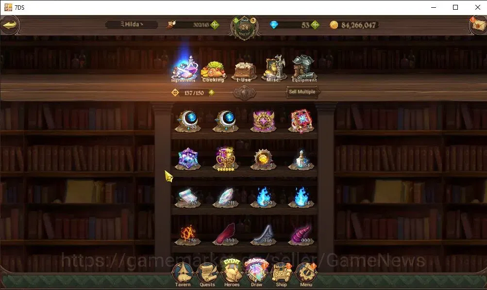 The Seven Deadly Sins: Grand Cross Accounts Endgame Global|3,2M CC|2 LR+6 UR+Collab 16