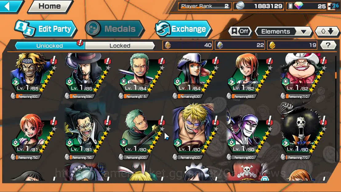 One Piece Bounty Rush Accounts Global|4 EX|5 Elder St.Saturn,Gp Edward Newgate,KO image 6
