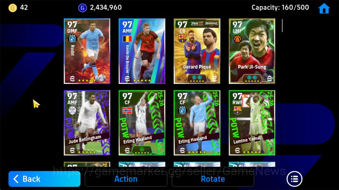 eFootball Accounts Mid-Tier Mobile|Aerial Fort(Gerard Pique),Edged Crossing(Park Ji-Sung,Andrew Robertson),Fortress(Ivar 13
