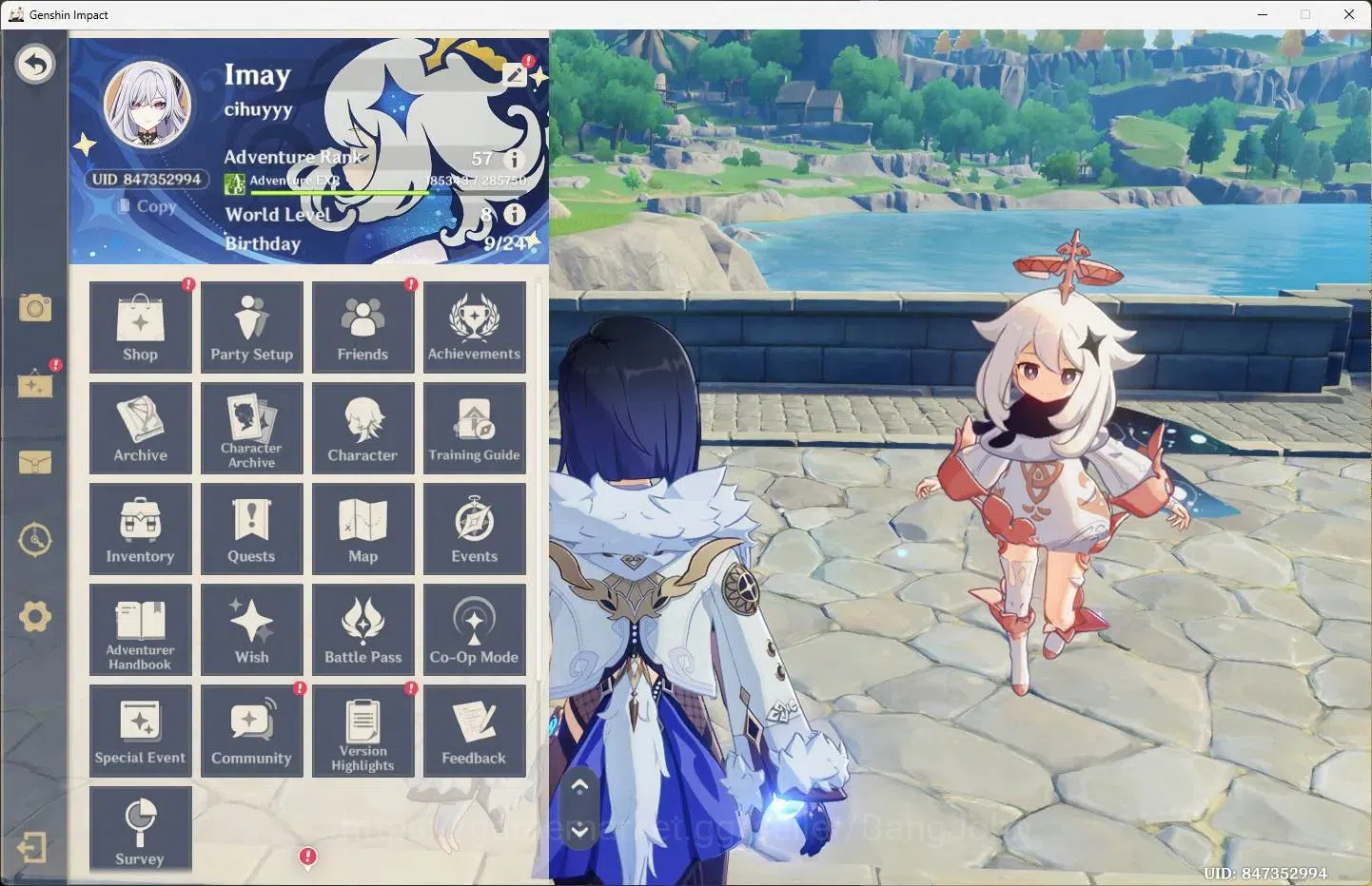 Genshin Impact Accounts Mid Game ASIA | AR 57 | 10 Limit | Arlecchino,Hu Tao,Yelan,Skrik,Nicole+5 Charstd |MC Male 1