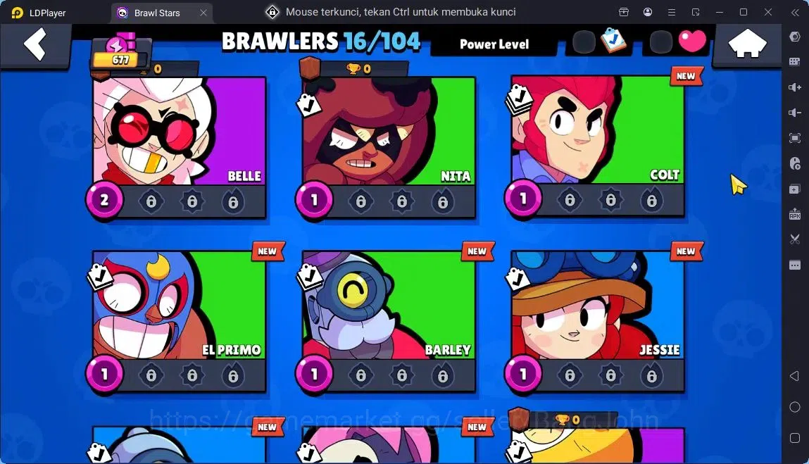 Brawl Stars Accounts Global |Trophy 736| 16 Brawler|1 Max Hypercharge(Shelly)|4350 Bling|15 Gems|1 Epic| ProtectOff |Check 6