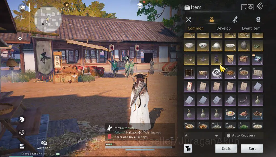 Where Winds Meet Accounts GLOBAL Lv78|GS 20K|Well Build Fan&Umbrella|Maxed 11