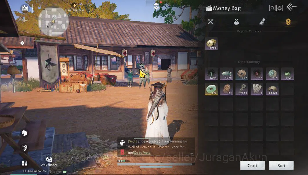 Where Winds Meet Accounts GLOBAL Lv78|GS 20K|Well Build Fan&Umbrella|Maxed 12