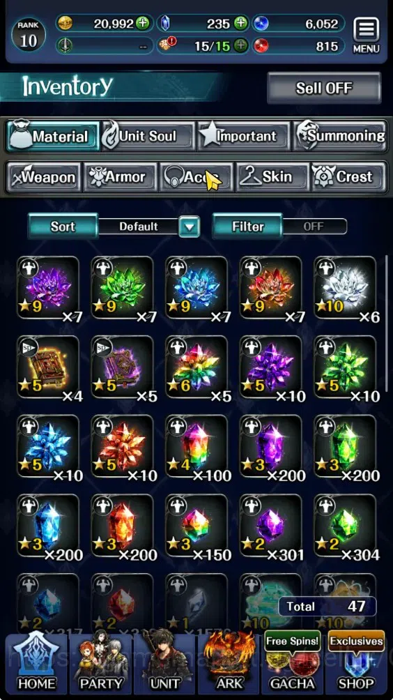 Last Cloudia Accounts GLOBAL|Rank 10|Collab Brave Frontier (Fire God Var image 11