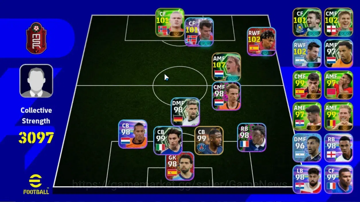 eFootball Accounts Legends & Iconic Players Android|CS 3097|4 Epic Johan Cruyff,Steven Gerrard Etc|3 Show time Lionel Messi 1