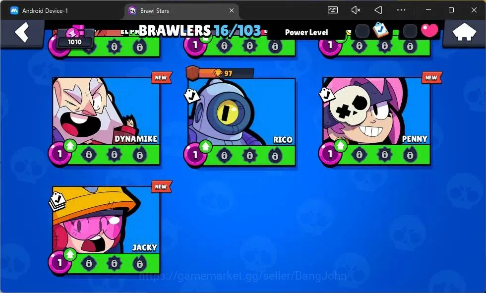 Brawl Stars Accounts Global | 1010 Thropy|16 Brawler|3 Max Lv Hyperchar image 6